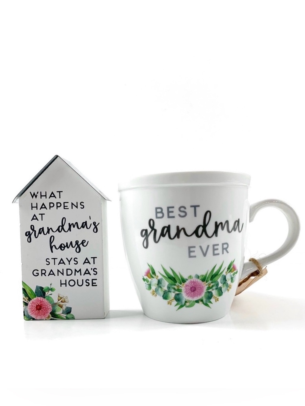 NWT Collins •Best Grandma Ever• Mug & Block Set